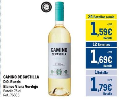 Oferta de Camino De Castilla - D.o. Rueda Blanco Viura Verdejo por 1,79€ en Makro
