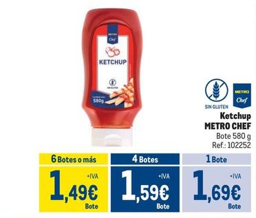 Oferta de Metro Chef - Ketchup por 1,69€ en Makro