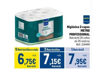 Oferta de Metro Professional - Higiénico 2 Capas  por 7,95€ en Makro