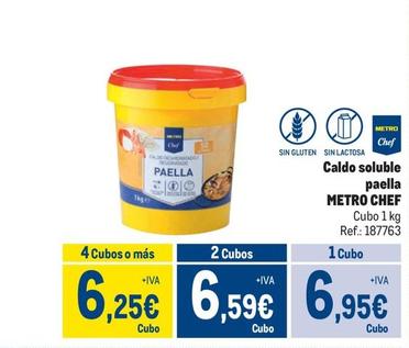 Oferta de Metro - Caldo Soluble Paella por 6,95€ en Makro