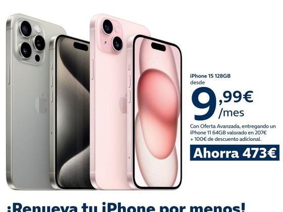 Oferta de IPhone por 473€ en Movistar