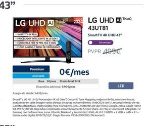 Oferta de Televisor LG por 499€ en Movistar