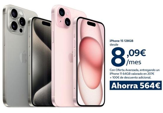 Oferta de IPhone por 564€ en Movistar