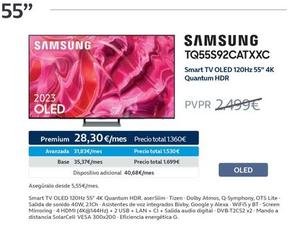 Oferta de Televisor Samsung por 128€ en Movistar