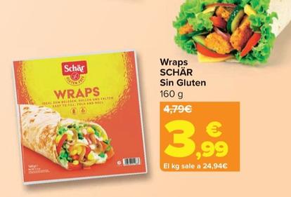 Oferta de Schär - Wraps Sin Gluten por 3,15€ en Carrefour