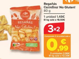 Oferta de Carrefour - Regañás No Gluten! por 1,4€ en Carrefour