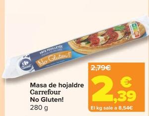 Oferta de Carrefour - Masa De Hojaldre No Gluten! por 2,39€ en Carrefour