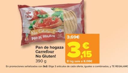 Oferta de Carrefour - Pan De Hogaza No Gluten por 3,15€ en Carrefour