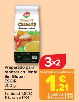 Oferta de Esgir - Preparado Para Rebozar Crujiente Sin Gluten por 1,82€ en Carrefour