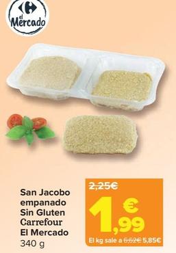 Oferta de Carrefour - San Jacobo Empanado Sin Gluten El Mercado por 1,99€ en Carrefour