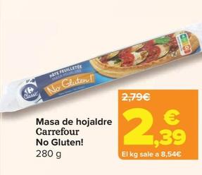 Oferta de Carrefour - Masa De Hojaldre No Gluten por 2,39€ en Carrefour