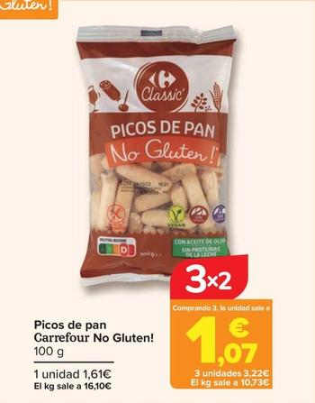 Oferta de Carrefour - Ricos De Pan No Gluten por 1,61€ en Carrefour