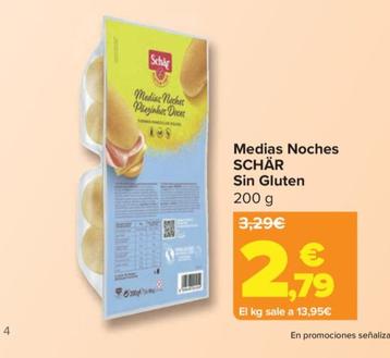 Oferta de Schär - Medias Noches Sin Gluten por 2,79€ en Carrefour