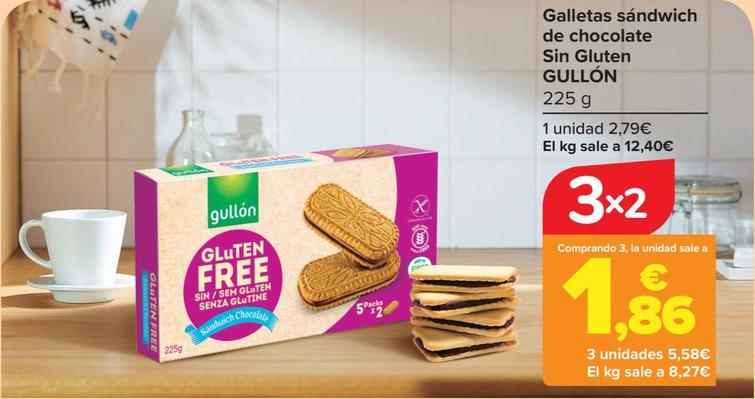 Oferta de Gullón - Galletas Sandwich De Chocolate Sin Gluten por 2,79€ en Carrefour