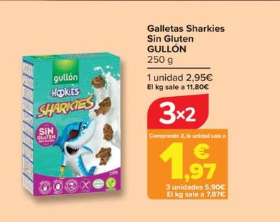 Oferta de Gullón - Galletas Sharkies Sin Gluten por 2,95€ en Carrefour