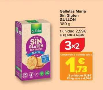 Oferta de Gullón - Galletas Maria Sin Gluten por 2,59€ en Carrefour
