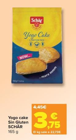 Oferta de Schär - Yogo Cake Sin Gluten por 3,75€ en Carrefour