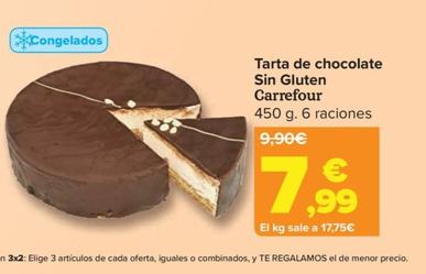 Oferta de Carrefour - Tarta De Chocolate Sin Gluten por 7,99€ en Carrefour
