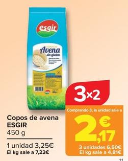 Oferta de Esgir - Copos De Avena por 3,25€ en Carrefour