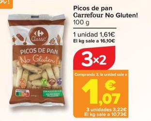 Oferta de Carrefour - Picos de pan No Gluten! por 1,61€ en Carrefour