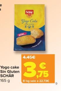 Oferta de Schär - Yogo Cake Sin Gluten por 3,75€ en Carrefour