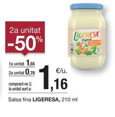 Oferta de Ligeresa - Salsa Fina por 1,55€ en BonpreuEsclat