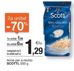 Oferta de Scotti - Arròs Per A Risotto por 1,99€ en BonpreuEsclat