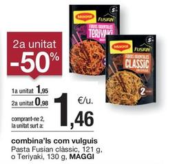 Oferta de Maggi - Pasta Fusian Clàssic O Teriyaki por 1,95€ en BonpreuEsclat