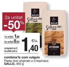 Oferta de Gallo - Pasta Nius Originals O D'espinacs por 1,86€ en BonpreuEsclat