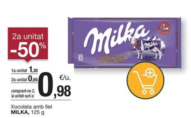 Oferta de Milka - Xocolata Amb Llet por 1,3€ en BonpreuEsclat