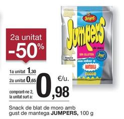 Oferta de Jumpers - Snack De Blat De Moro Amb Gust De Mantega por 1,3€ en BonpreuEsclat