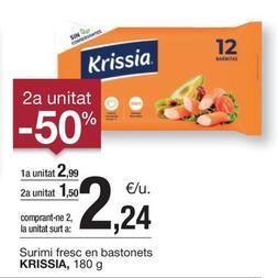 Oferta de Krissia - Surimi Fresc En Bastonets por 2,99€ en BonpreuEsclat