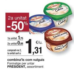 Oferta de Président - Formatge Per Untar por 1,75€ en BonpreuEsclat