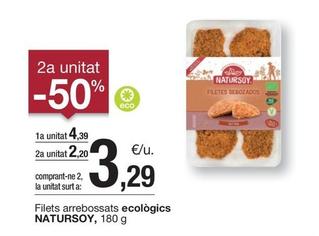 Oferta de Natursoy - Filets Arrebossats Ecològics  por 4,39€ en BonpreuEsclat