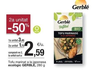 Oferta de Gerblé - Tofu Marinat A La Japonesa Ecològic por 3,45€ en BonpreuEsclat