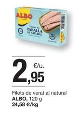 Oferta de Albo - Filets De Verat Al Natural por 2,95€ en BonpreuEsclat
