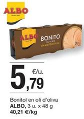 Oferta de Albo - Bonítol En Oli D'oliva por 5,79€ en BonpreuEsclat