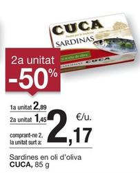 Oferta de Cuca - Sardines En Oli D'oliva por 2,89€ en BonpreuEsclat