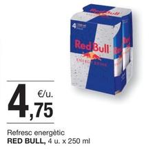 Oferta de Red Bull - Refresc Energètic por 4,75€ en BonpreuEsclat