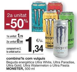 Oferta de Monster - Beguda Energètica Ultra White por 1,79€ en BonpreuEsclat