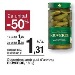 Oferta de Rioverde - Cogombres Amb Gust D'Anxova por 1,75€ en BonpreuEsclat