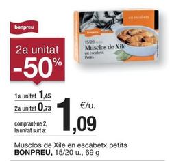 Oferta de Bonpreu - Musclos De Xile En Escabetx Petits por 1,45€ en BonpreuEsclat
