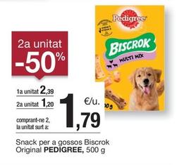 Oferta de Pedigree - Snack Per A Gossos Biscrok Original por 2,39€ en BonpreuEsclat