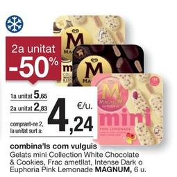 Oferta de Magnum - Gelats Mini Collection White Chocolate & Cookies por 5,65€ en BonpreuEsclat