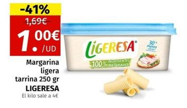 Oferta de Ligeresa - Margarina Ligera Tarrina por 1€ en Maskom Supermercados