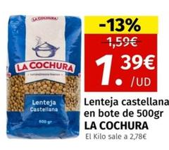 Oferta de La Cochura - Lenteja Castellana por 1,39€ en Maskom Supermercados