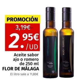 Oferta de Flor De Malaga - Aceite Sabor Ajo O Romero por 2,95€ en Maskom Supermercados
