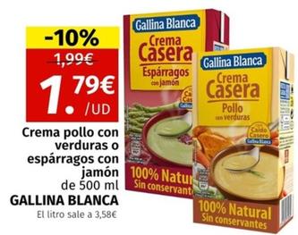 Oferta de Gallina Blanca - Crema Pollo Con Verduras O Espárragos Con Jamon por 1,79€ en Maskom Supermercados