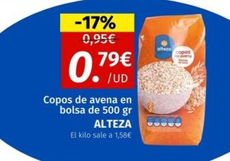 Oferta de Alteza - Copos De Avena En Bolsa por 0,79€ en Maskom Supermercados