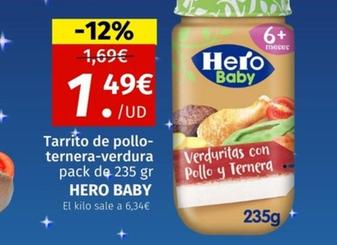 Oferta de Hero - Tarrito De Pollo- Ternera-verdura por 1,49€ en Maskom Supermercados